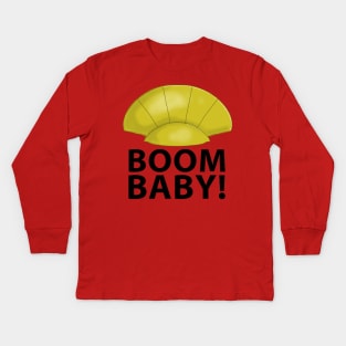 Boom Baby! Kids Long Sleeve T-Shirt